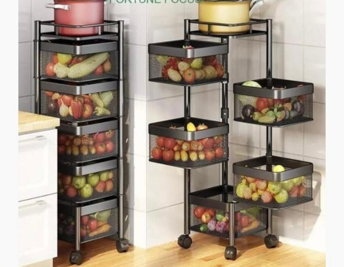 5teir Rotating Vegetable Rack