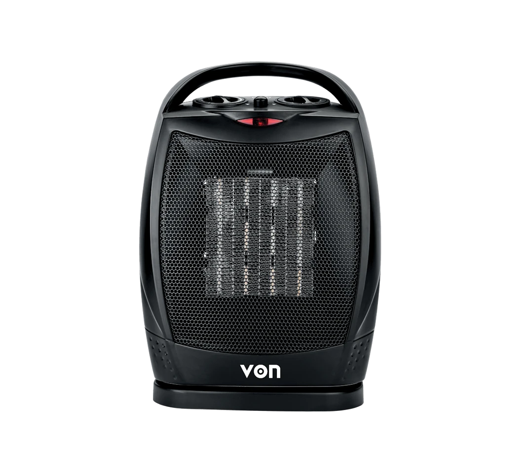 Von VHF182MLK Fan Heater, 1800W - Black