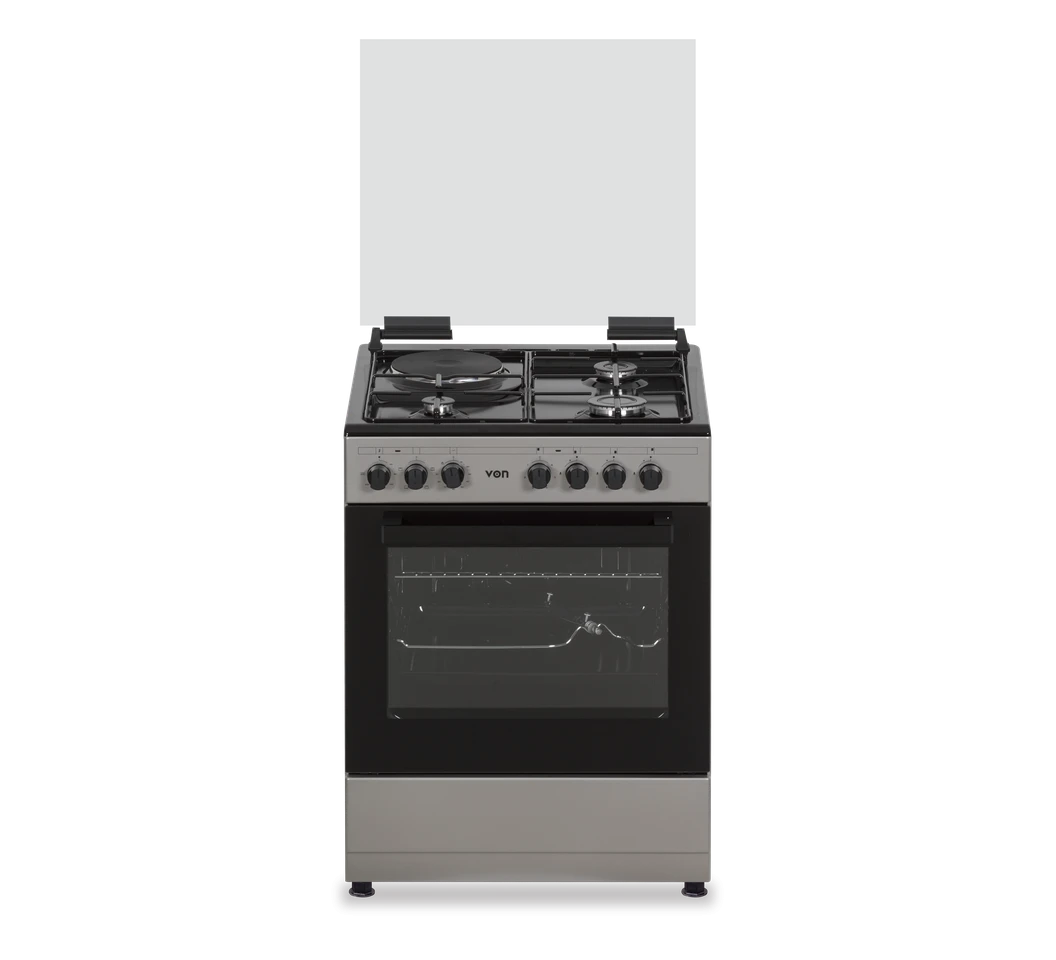 VON Cooker 3 Gas + 1 Electric - VAC6SV31UY Grey