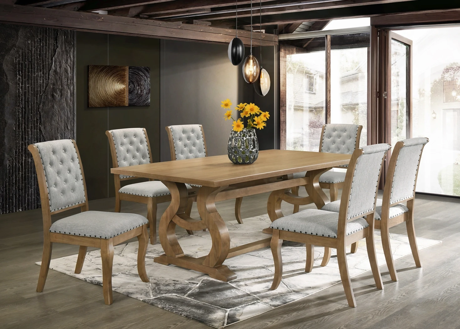 MERLIN 6 SEATER DINING SET