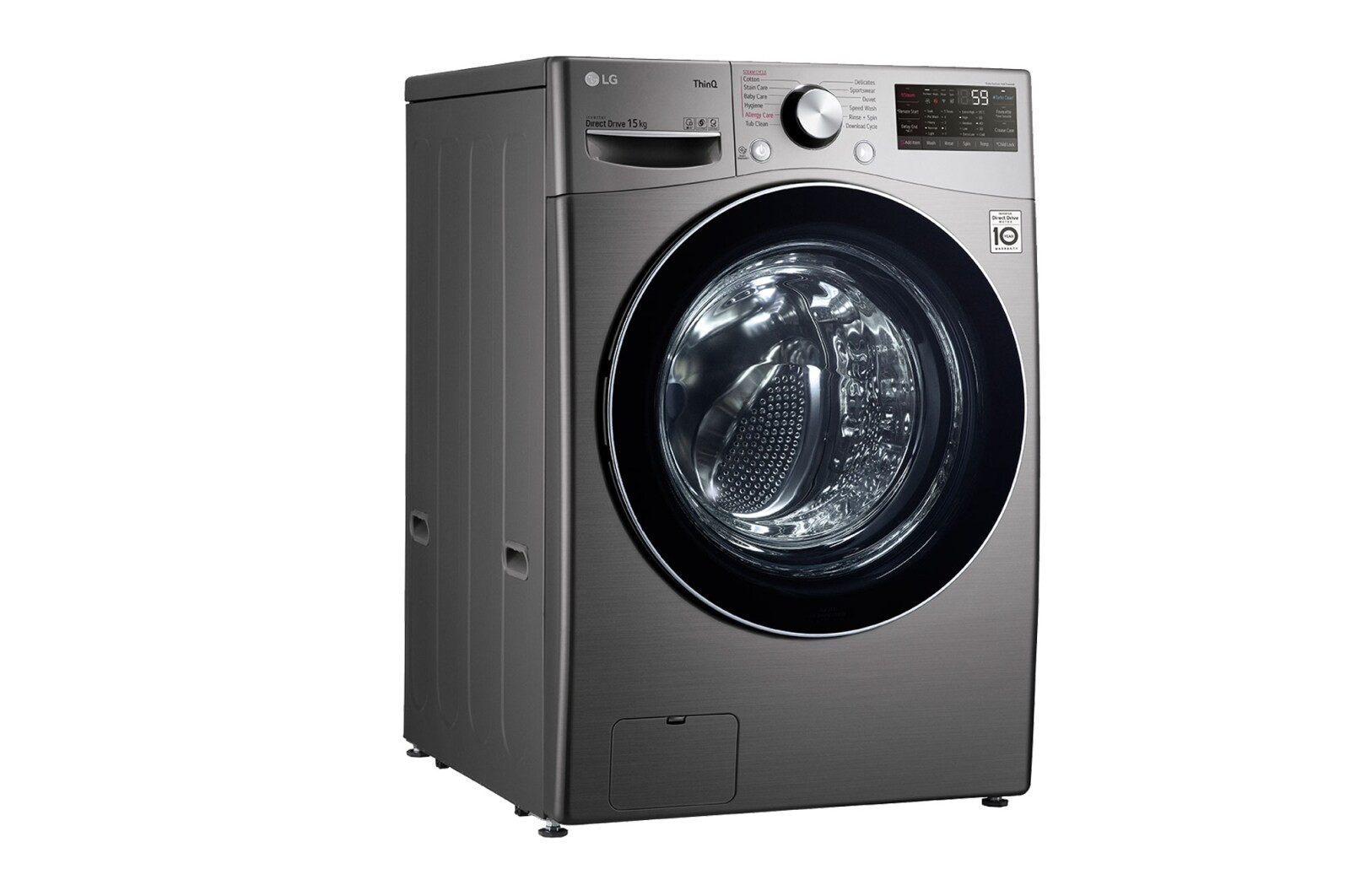 LG F0L9DYP2S Front Load Washing Machine 15KG – Silver