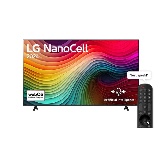 LG 55 NanoCell TV 4K Magic Remote 55NANO80T6A