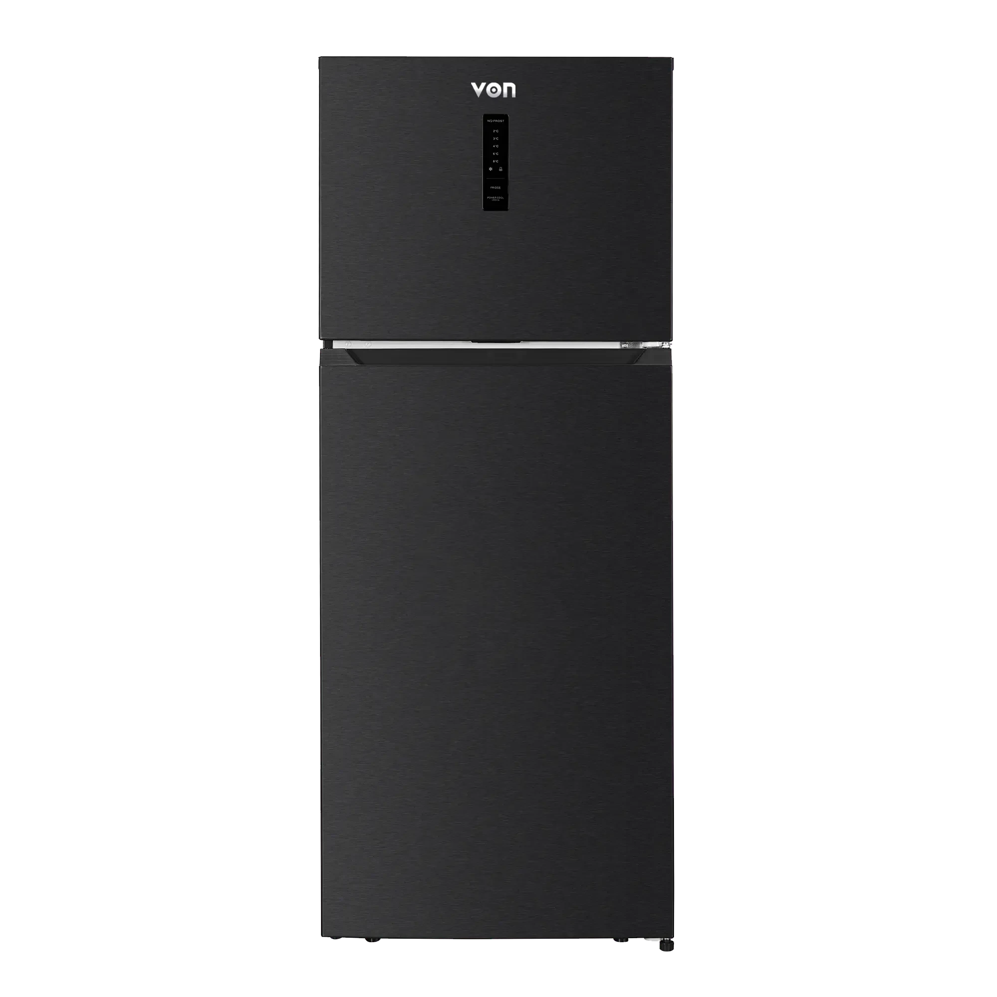 Von VRT-420NVAK Double Door Inverter Fridge 415L - Dark Inox