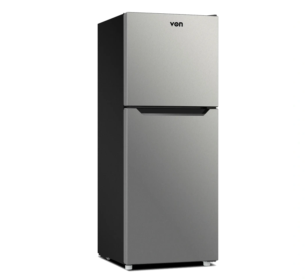 Von VART-25NHS Double Door Fridge 220L - Silver