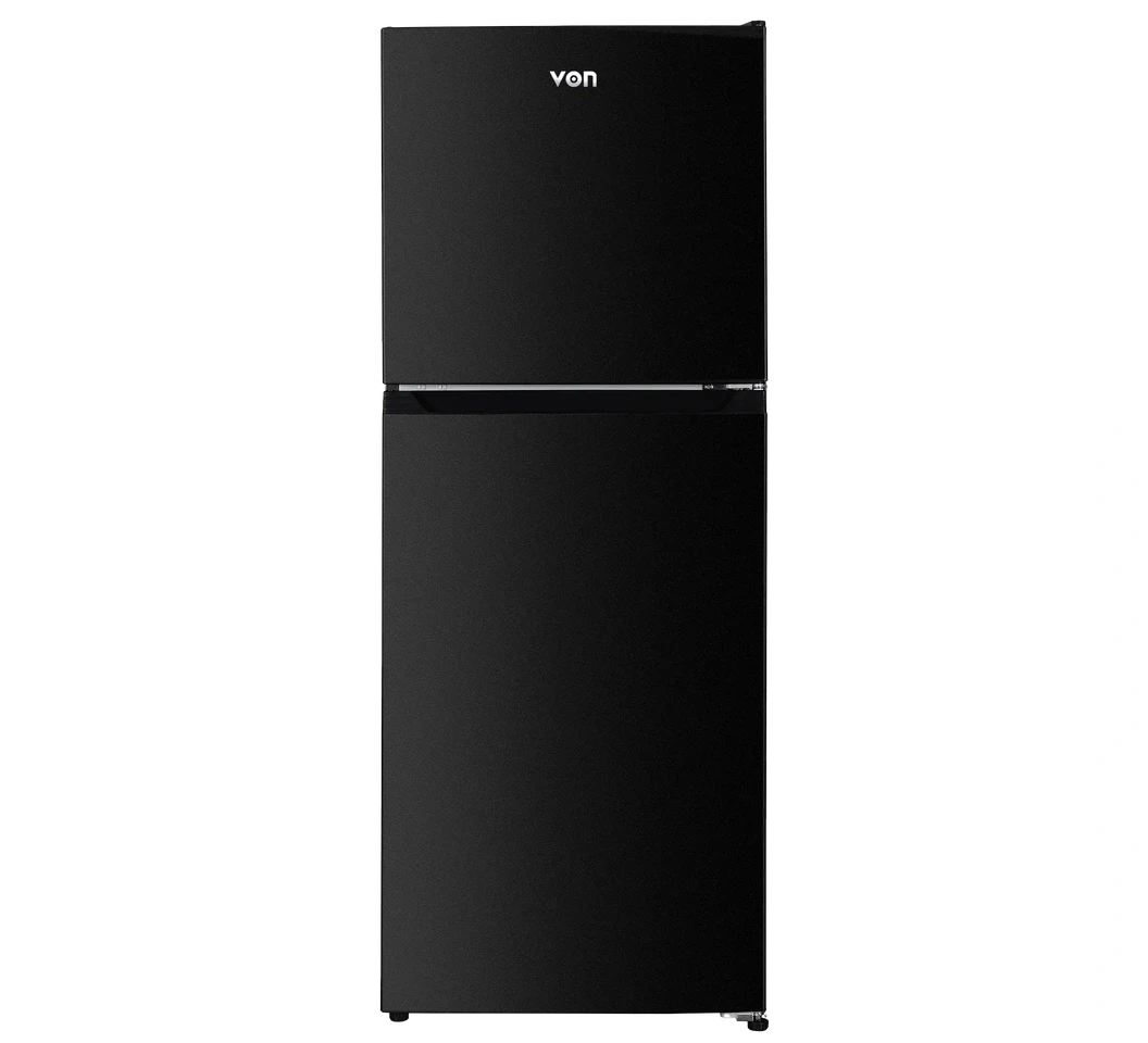 Von VRT-182NRAK Double Door Fridge - 181L, Dark Inox