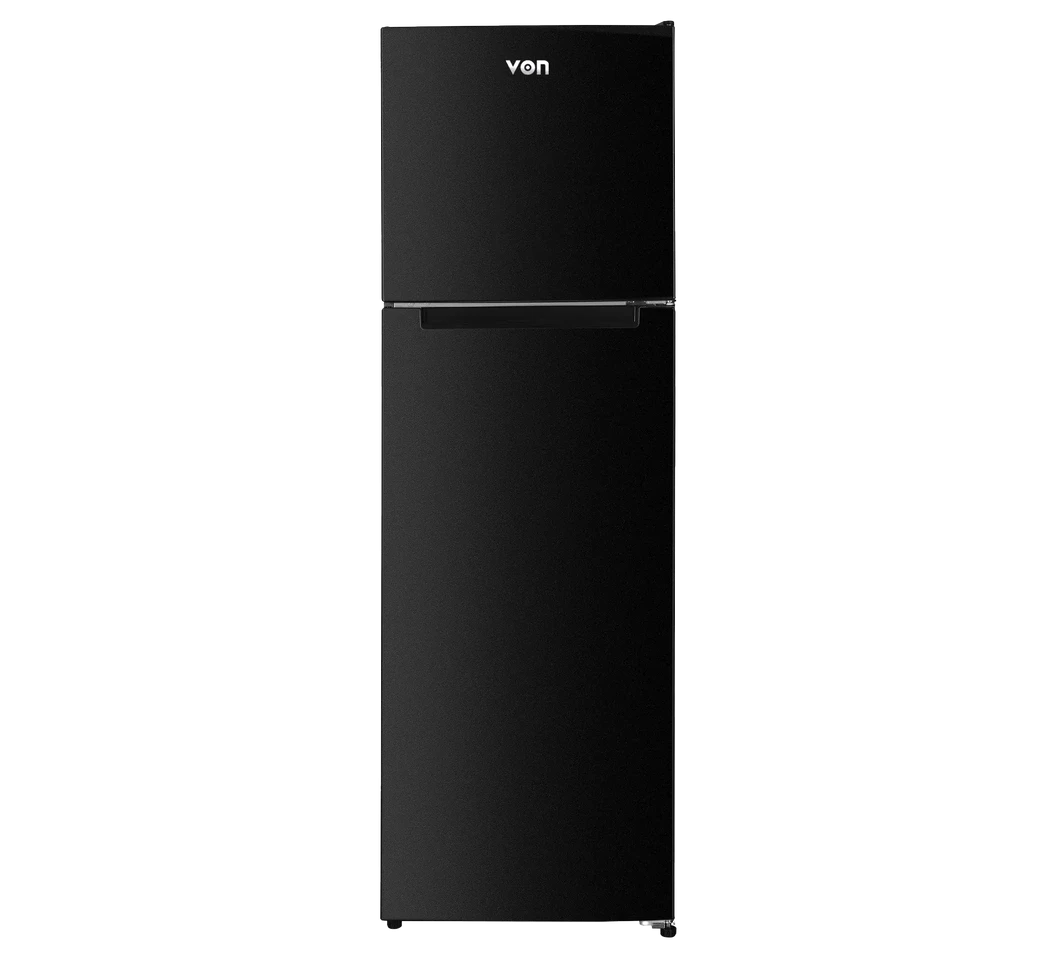 Von VRT-334NVAK D.Door Inverter Fridge 334L - Dark Inox