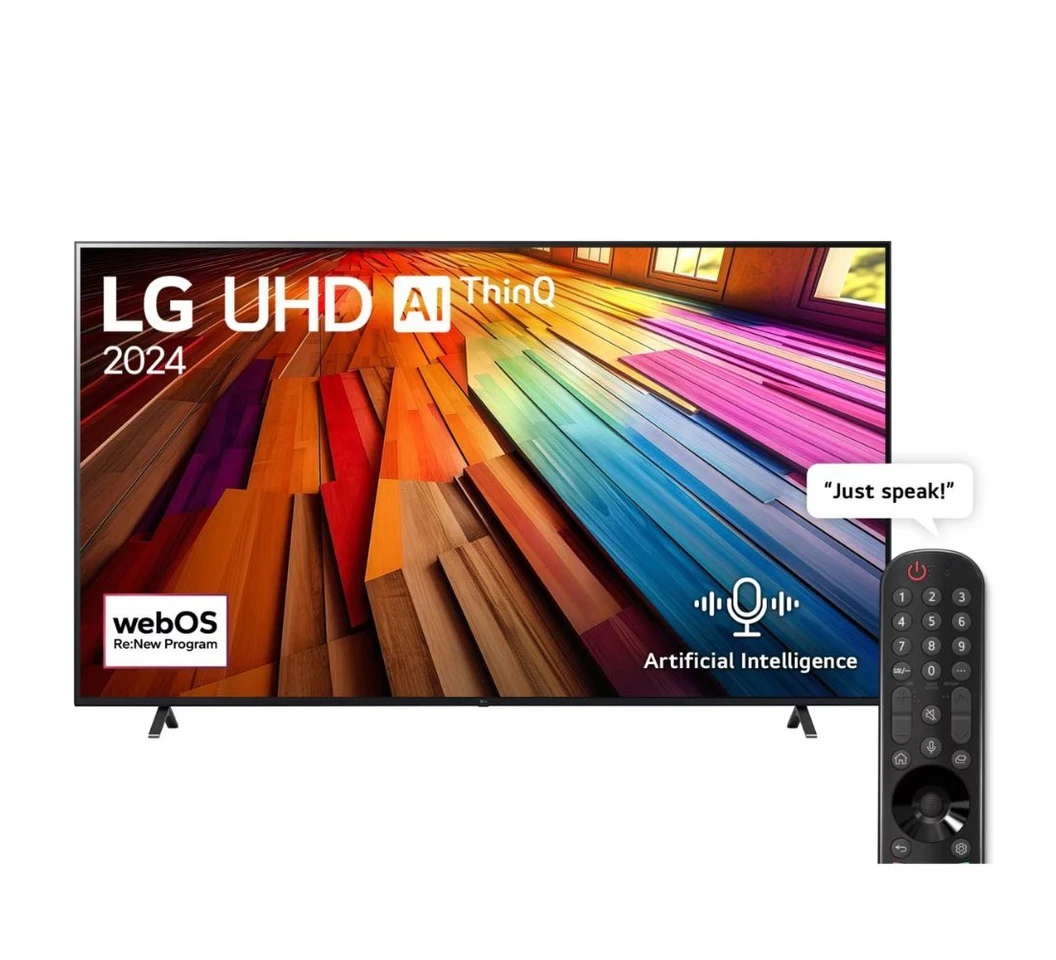 LG 75" 75UT80006LB UHD AI UT80 4K Smart TV AI Magic remote HDR10 webOS24 (2024)