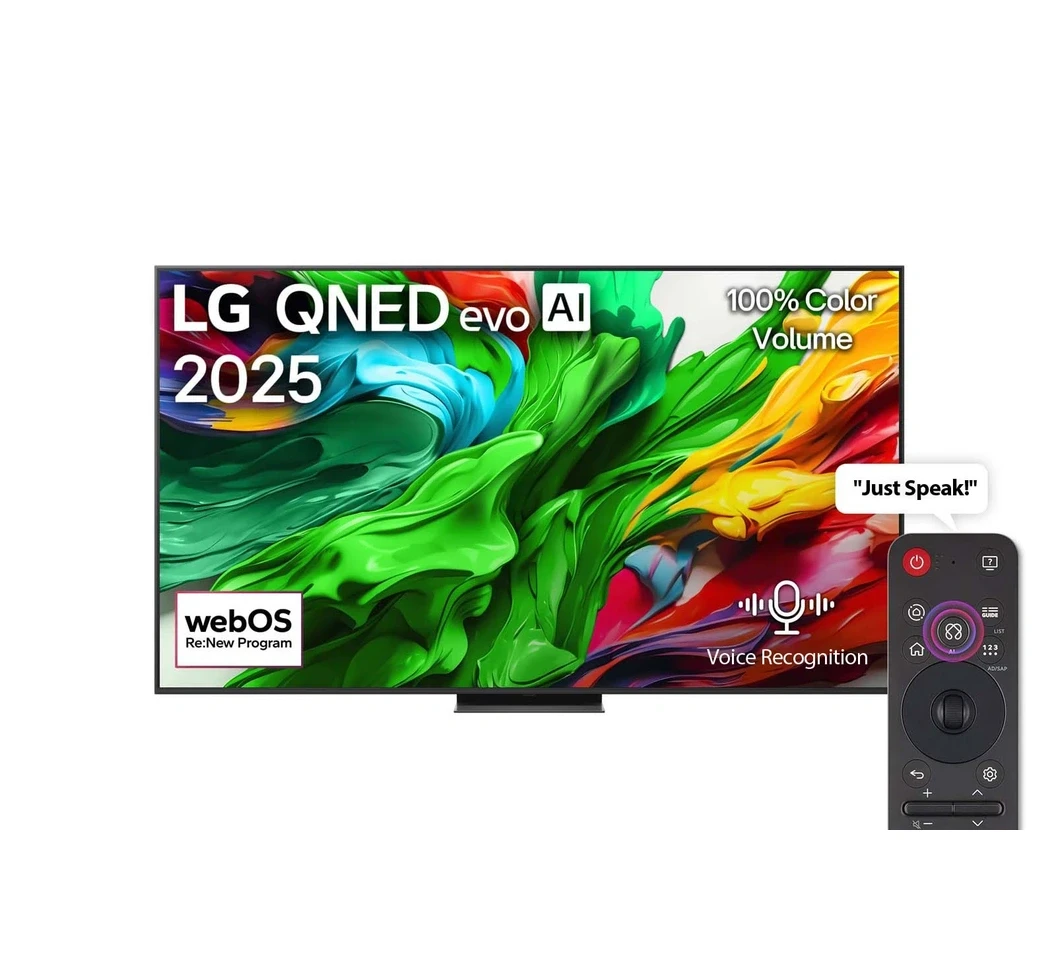 LG 86” 86QNED86A6A QNED 4K TV Dolby Vision, Magic remote, Smart, HDR10, a8 AI Processor Gen2, webOS25