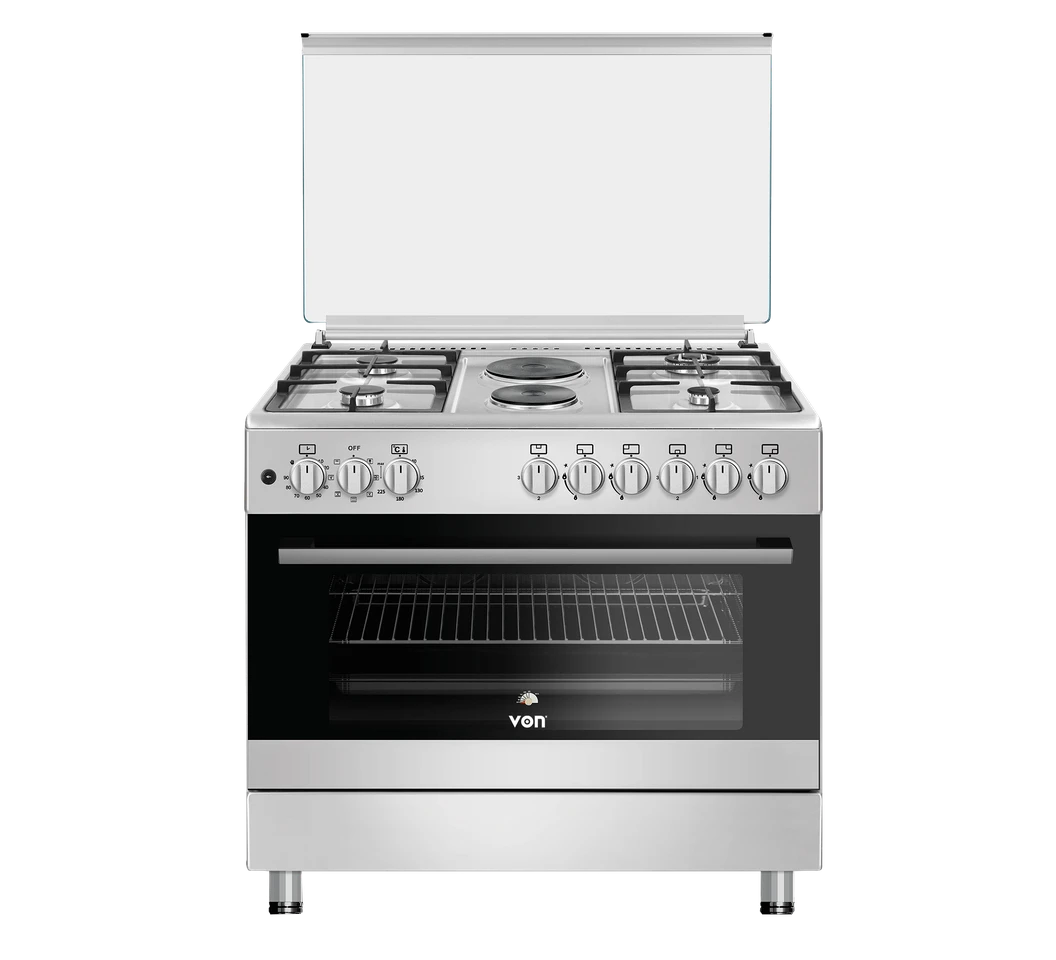 Von Cooker 4 Gas + 2 Electric - VCF964271FFX, Semi-Inox