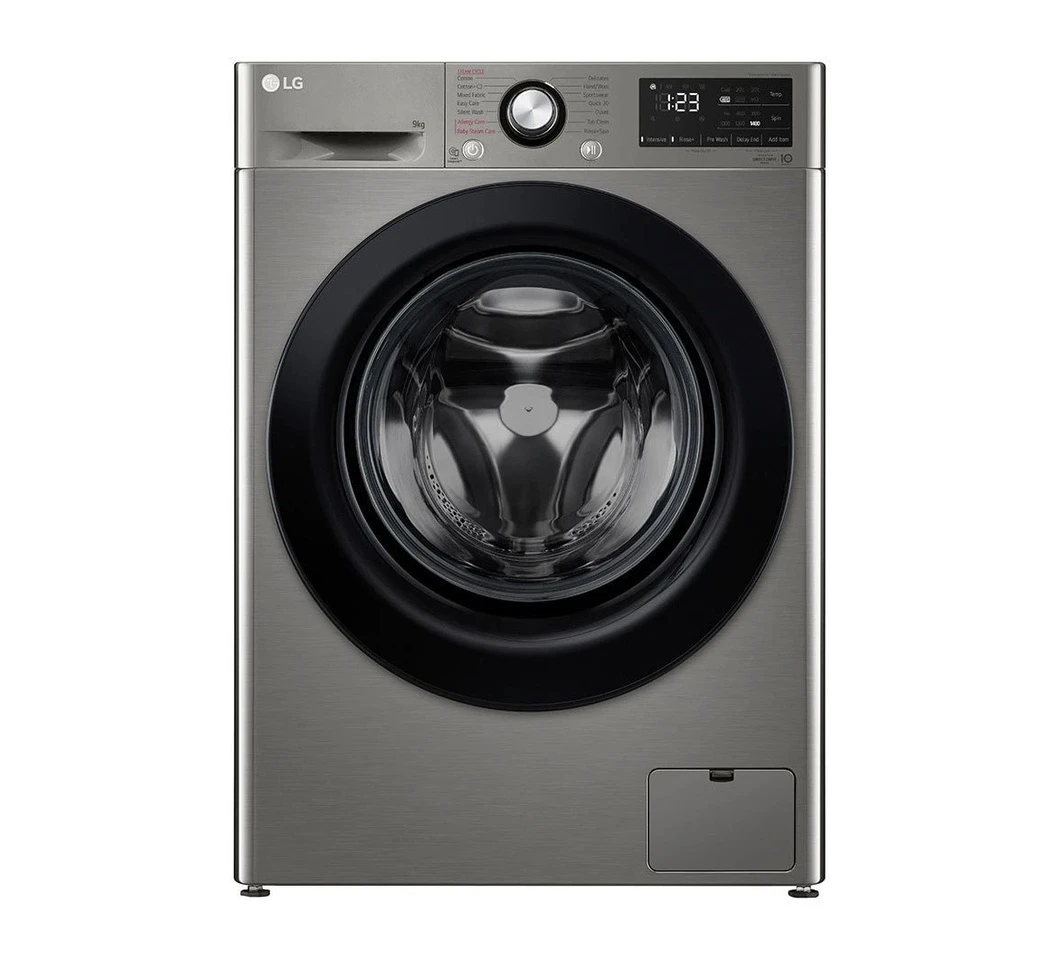 LG F4R3VYG6P Front Load Washing Machine, 9KG - AI DD Technology, Steam Technology