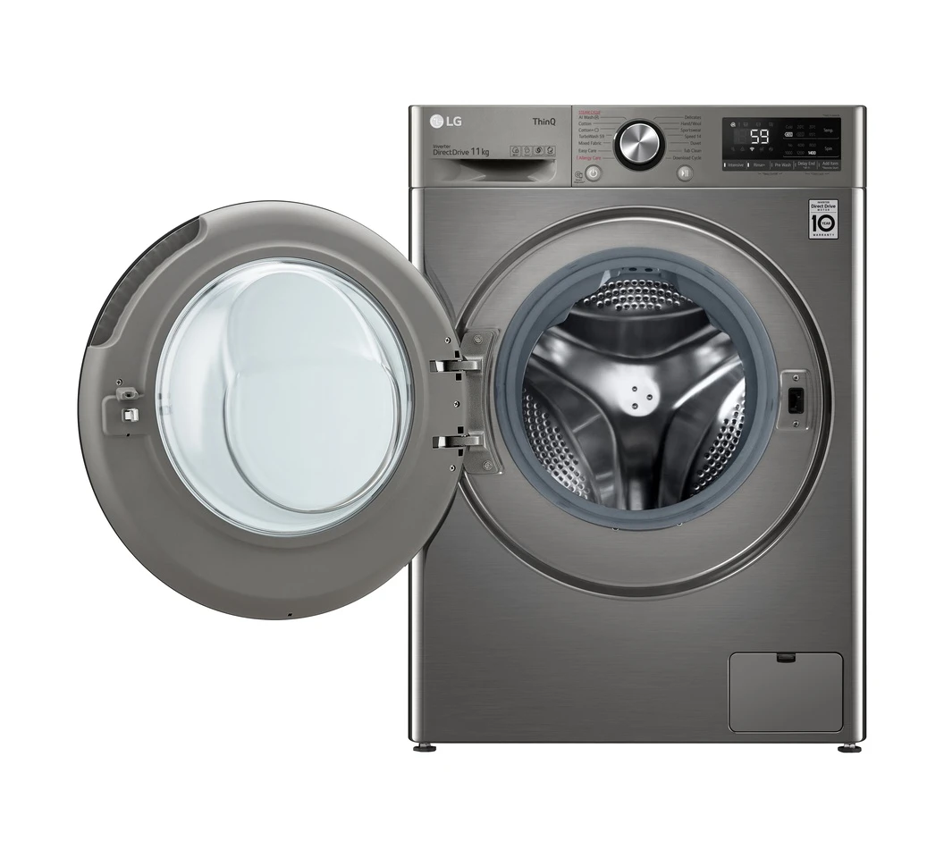LG F4Y5EYGYPV Front Load Washing Machine, 11KG