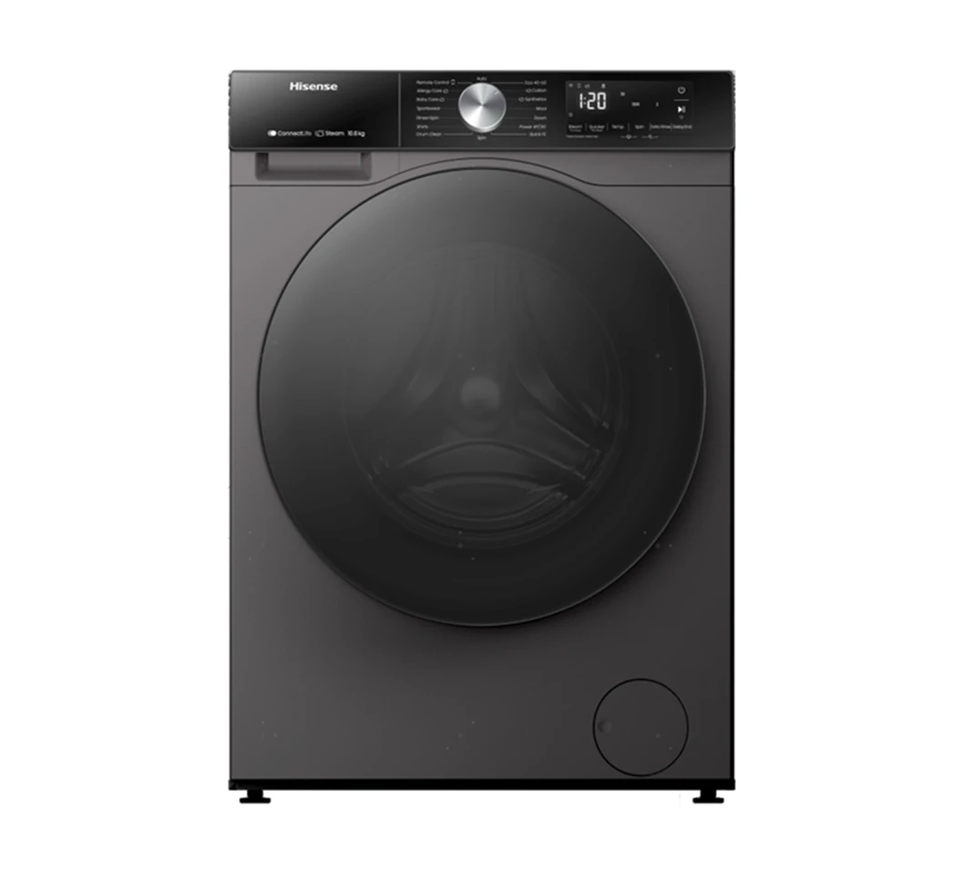 Hisense WF3S1043BT Front Load Washing Machine, 10.5KG - Silver