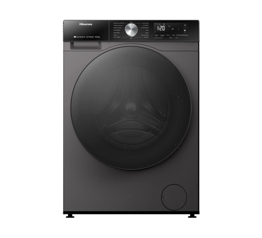Hisense WD3S1043BT Front Load Washing & Dryer, 10.5/6KG - Silver