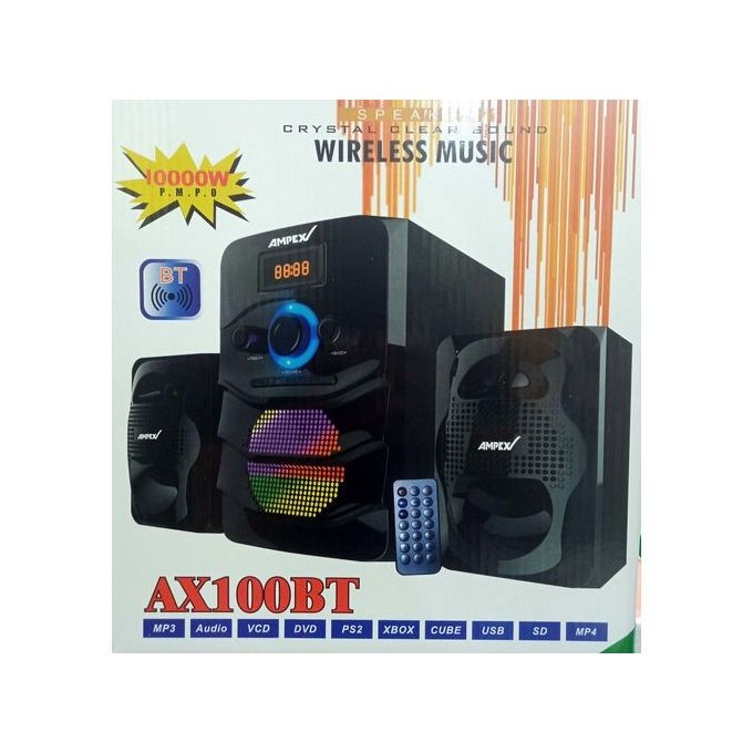 Ampex AX100BT Subwoofer, Hitechmedia Bluetooth, USB, FM - 10000 watts