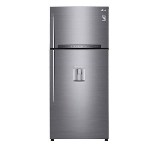 LG GR-F872HLHU Refrigerator, Top Mount Freezer, 630L– Silver