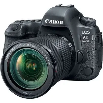 Canon EOS 6D Mark II Digital SLR Camera Body, Wi-Fi Enabled with 24-105mm f/3.5-5.6 Lens