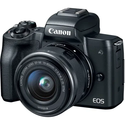 Canon EOS M50 Mirrorless Vlogging Camera Kit with EF-M 15-45mm Lens (Black)