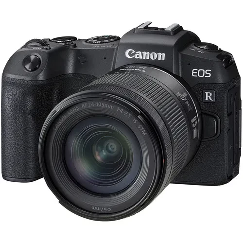 CANON EOS RP WITH 24-105 F4-7.1 IS LENS AND ADAPTER