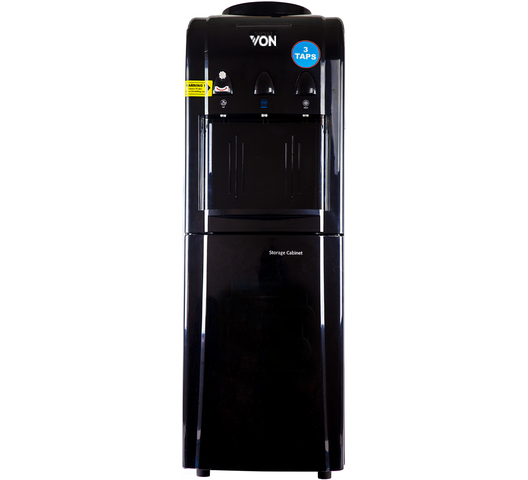 Von VADV2311K Water Dispenser Compressor Cooling, with Fresh Cabinet - Black