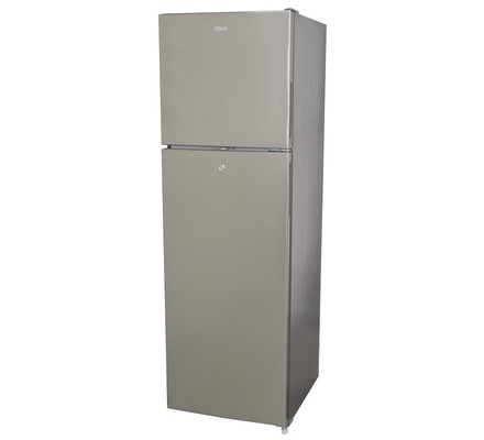 Mika Refrigerator, 251L, No Frost, Inverter Compressor, Double Door, Brush Stainless Steel