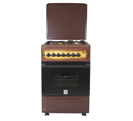 Mika Standing Cooker, 50cm X 55cm, 3 + 1, Electric Oven, Light Brown TDF