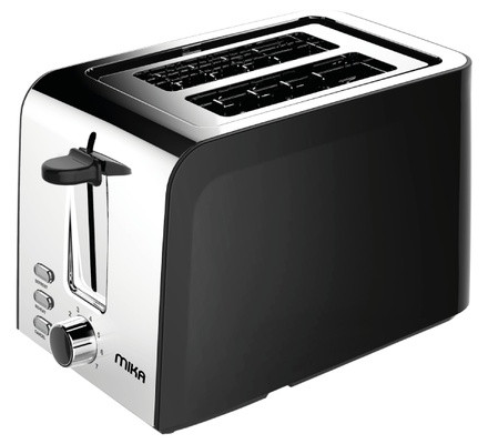 Mika Toaster, 2 Slice, 730W - 850W, Black
