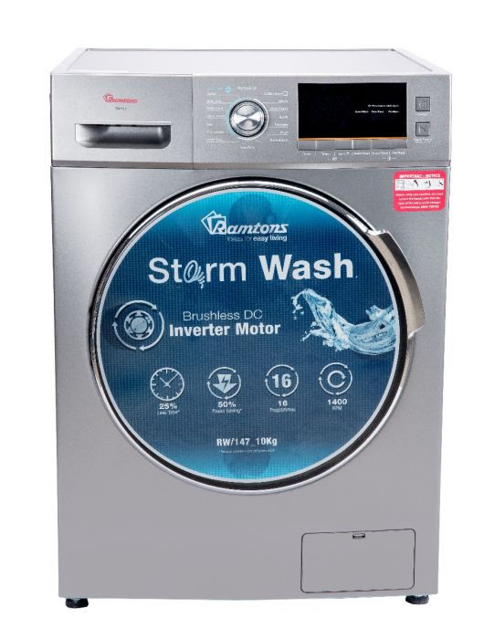 Ramtons FRONT LOAD FULLY AUTOMATIC 10KG WASHER 1400RPM  RW/147