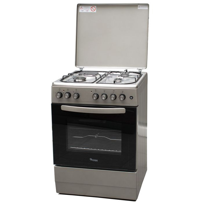 RAMTONS 4GAS+ELECTRIC OVEN 60X60 STAINLESS STEEL COOKER- RF/492
