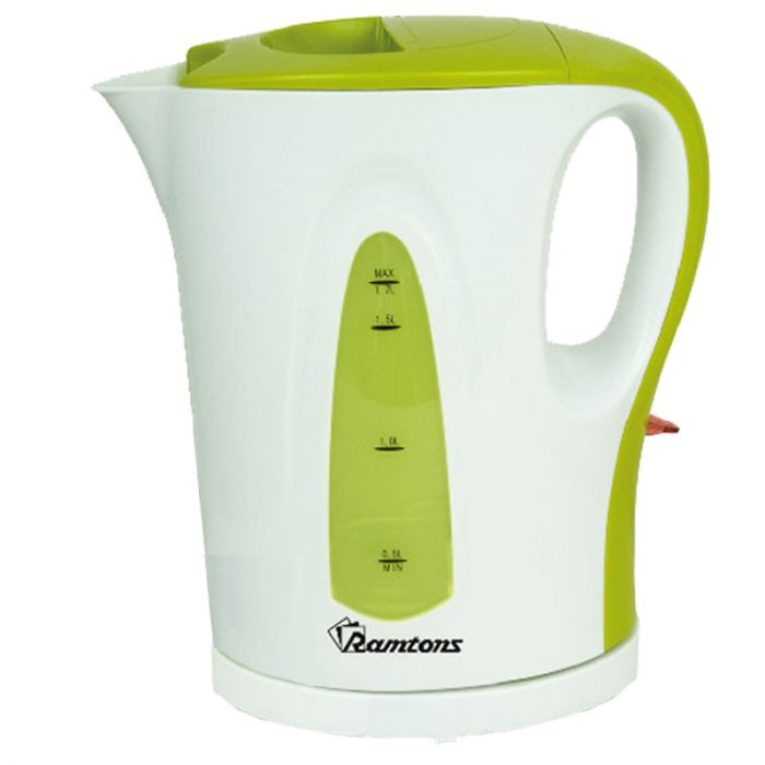 RAMTONS CORDLESS ELECTRIC KETTLE 1.7 LITERS WHITE AND GREEN- RM/349