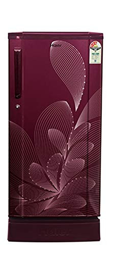 Haier 190 L 3 Star Direct Cool Single Door Refrigerator (HRD-1903PRO-E, Red Ornate)