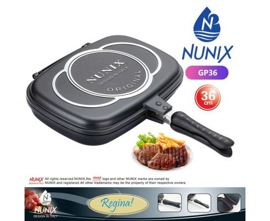 Nunix GP36 Double Grill Non-stick 36cm Pressure Pan