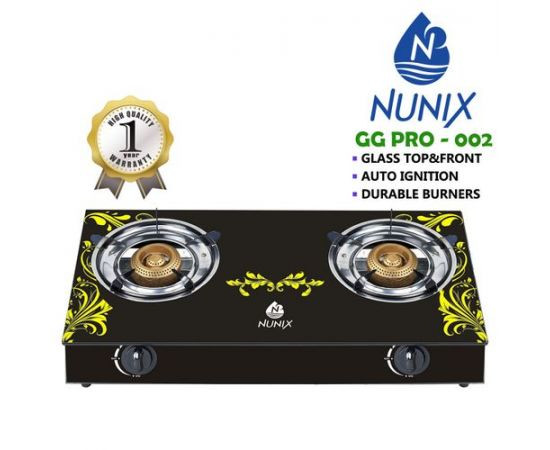 Nunix GG PRO-002 Tampered Glass Gas Table Cooker