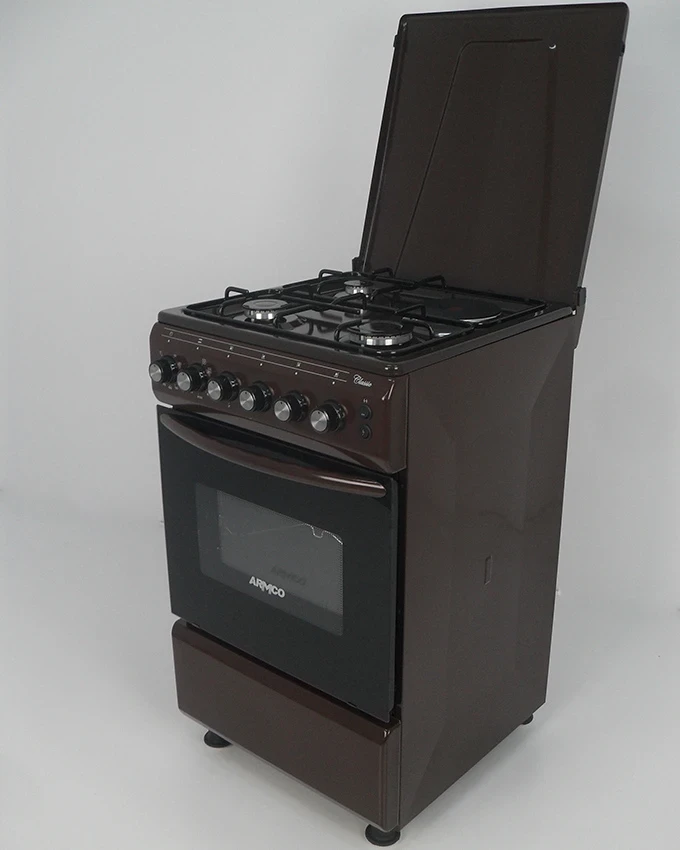 ARMCO GC-F5531FX(BR) - 3Gas, 1 Electric (RAPID), 50x50 Gas Cooker.