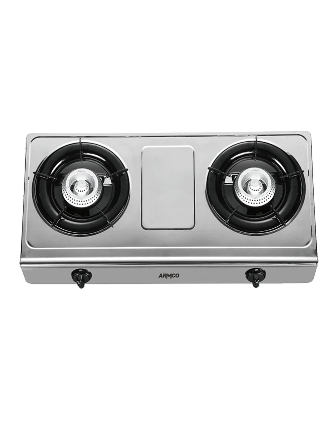 ARMCO GC-8200P3 - 2 Burner (1 x WOK) Tabletop Gas Cooker - Stainless Steel