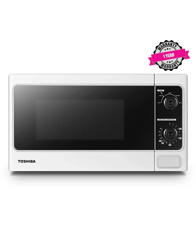 TOSHIBA MM-MM20P(WH) - 20L Manual Microwave Oven, 800W - White