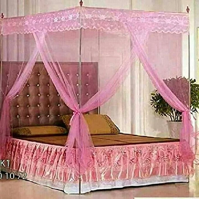 Mosquito Net with Metallic Stand -Pink