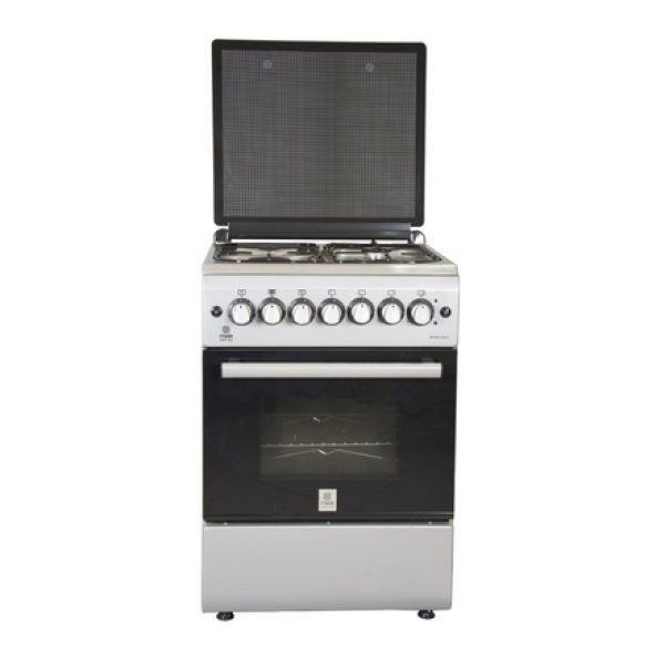 MIIKA MST60PU31SL/HC Standing Cooker, 58cm X 58cm, 3 + 1, Electric Oven, Half Inox