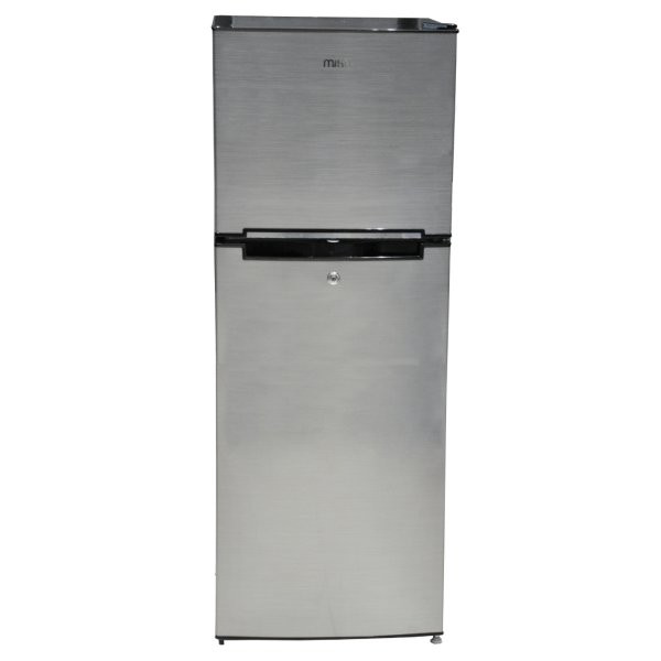 Mika MRDCD75LSD Refrigerator, 138L Direct Cool, Double Door, Line Silver Dark