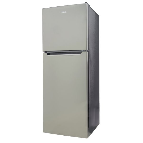 Mika MRDCD75XSF Refrigerator, 138L, Direct Cool, Double Door, Black Brush