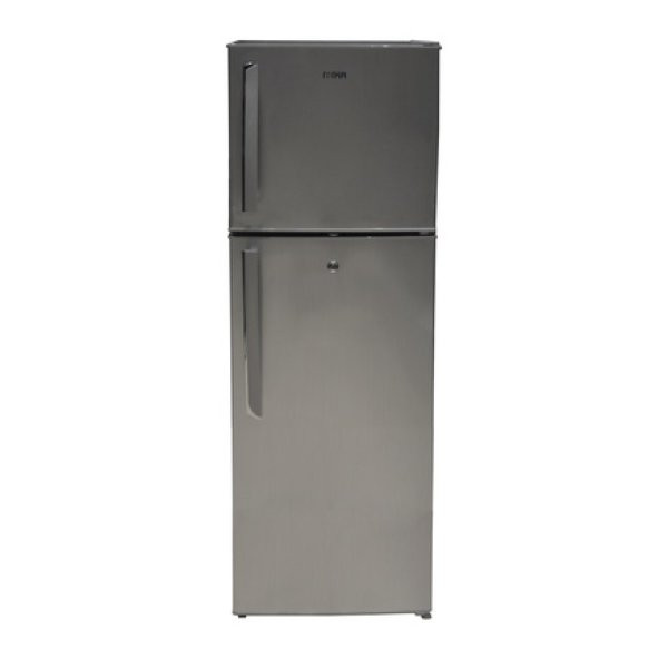 Mika MRDCD75SBR Refrigerator, 138L, Direct Cool, Double Door, Silver Brush