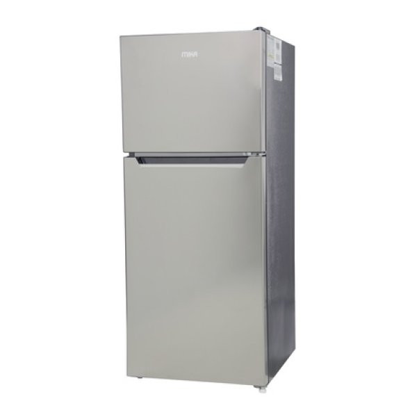 Mika MRDCD70XSF Refrigerator, 118L, Direct Cool, Double Door, Black Brush
