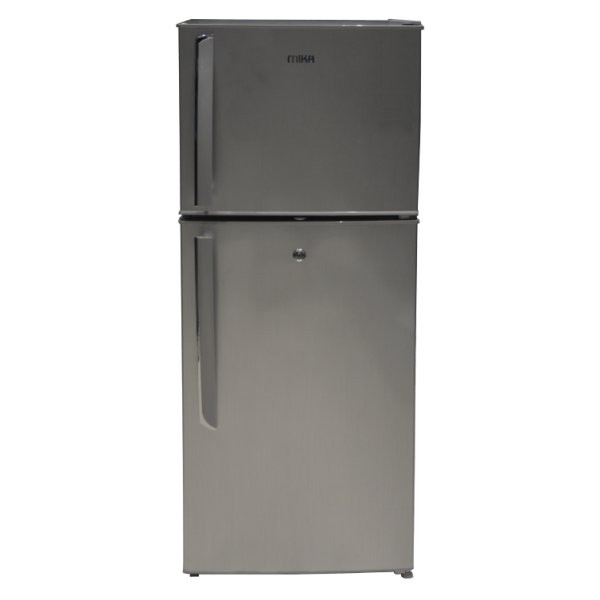 Mika MRDCD70SBR Refrigerator, 118L, Direct Cool, Double Door, Silver Brush