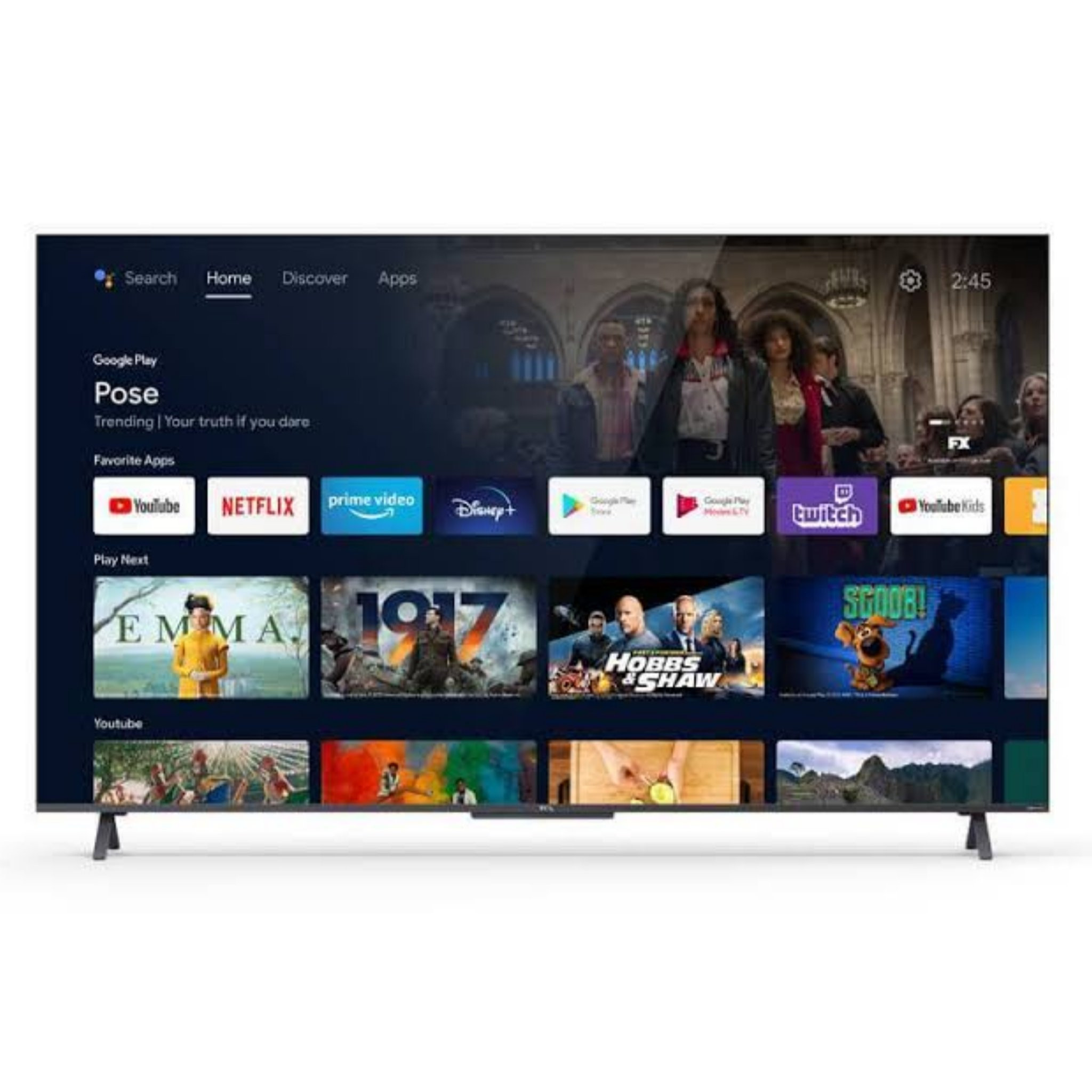 TCL 55 inch 55P635 Smart Android 4k UHD Tv – 2022 Model