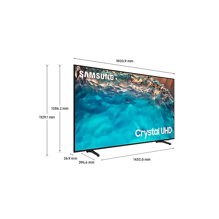 Samsung 75" Crystal UHD Smart TV 2022 UA75BU8000