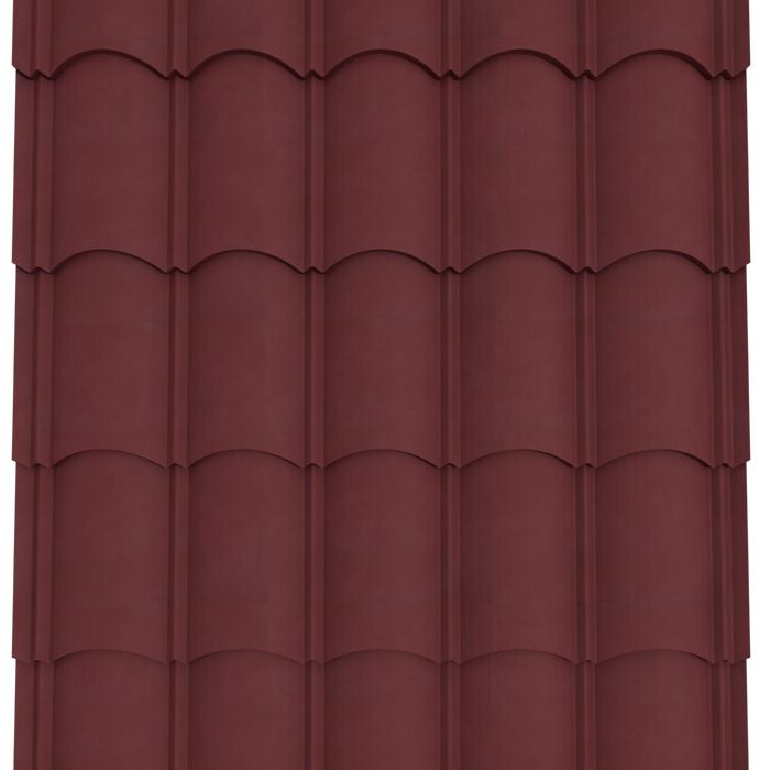Orientile 28G Maroon Textured Roofing Sheet