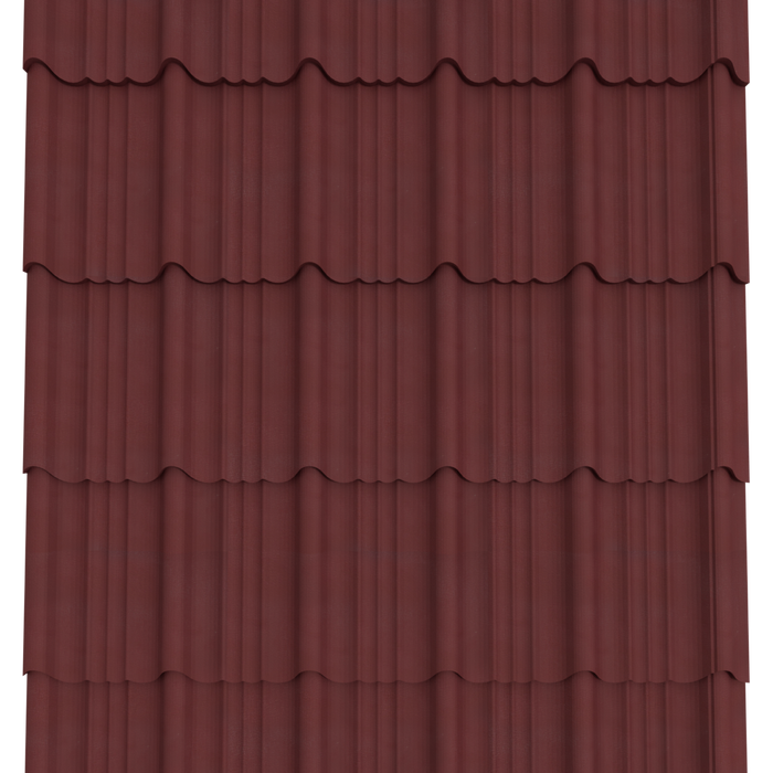 Versatile 28G Maroon Textured Roofing Sheet