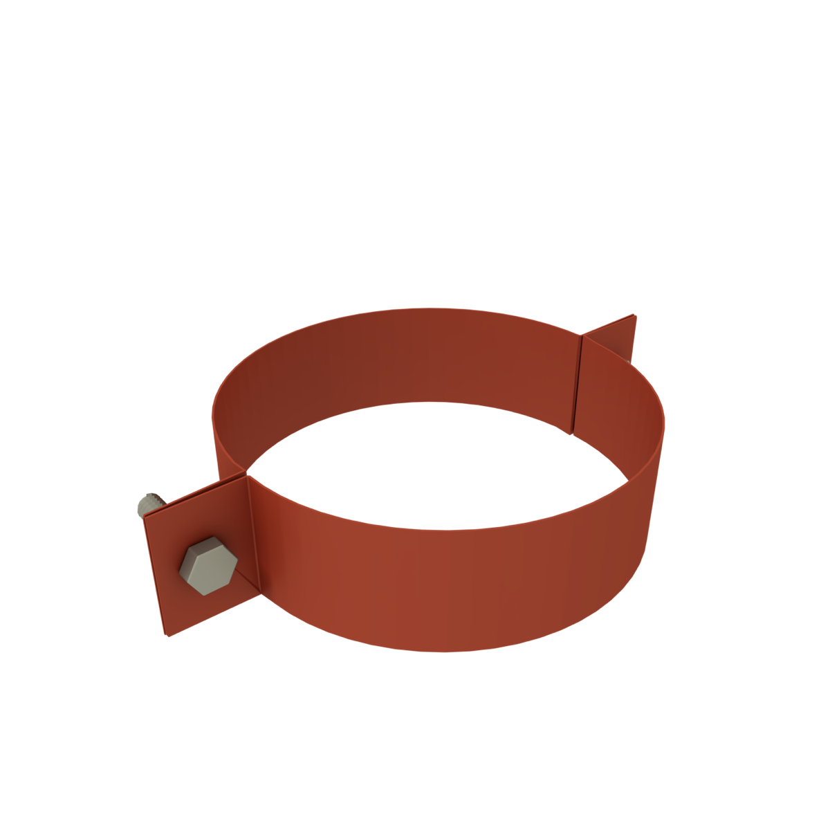 PAZ Downpipe Clamp Tile Red