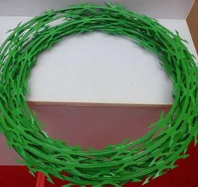 Green 8″X10 Meters Razor Wire