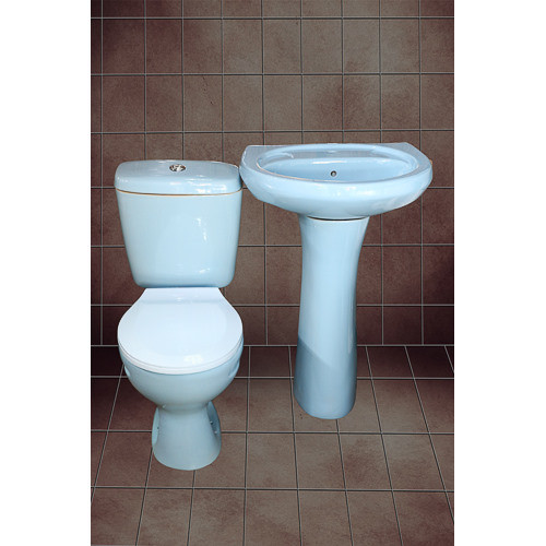 Close couple toilet set – Blue