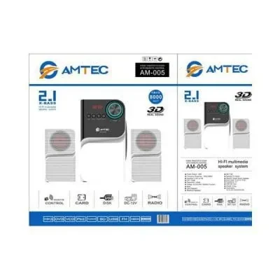 Amtec AM-005 2.1Channel 40W Hi-Fi System Subwoofer